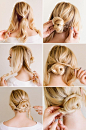 Simple + pretty updo tutorial