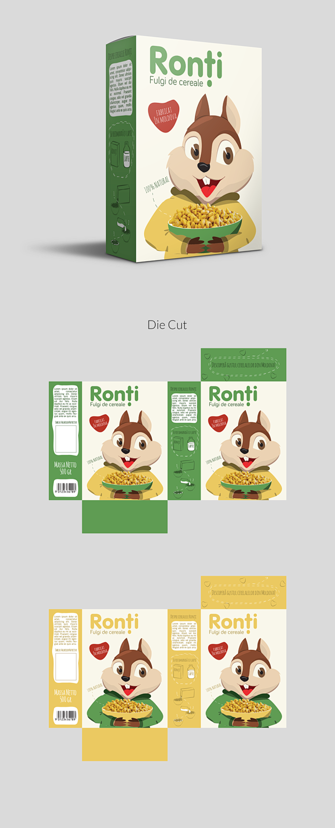 Package design ”Ronț...