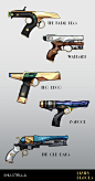 Weapon sketch - Luxury Pistols