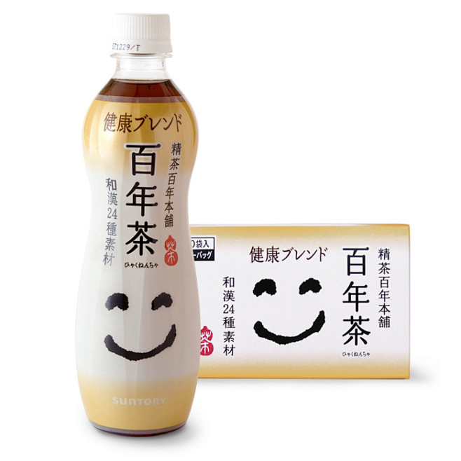 百年茶 饮料 果汁 包装 设计 日本