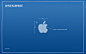 Apple Inc. Mac blue blueprints logos wallpaper (#746566) / Wallbase.cc