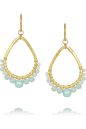 Chan Luu | Gold-plated amazonite earrings  | HT