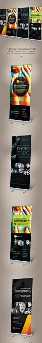 Photography Roll-up Banners by Kinzi Wijaya, via Behance