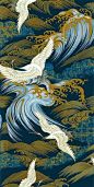 Japanese Asian Sewing Quilting  Fabric  Kona Bay by Shiboridragon