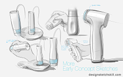 嘉品设计采集到工业手绘，产品草图