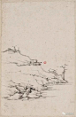 弘仁——山水册 山水 册页欣赏 | 
清|弘仁(1610-1664)，俗名江韬，字六奇，又名舫，字鸥盟。明亡后于武夷山为僧，字渐江，号梅花古衲。安徽歙县人，清初四画僧之一。擅山水，初学宋人，晚法萧云从、倪瓒等，笔法清刚简逸，意趣高洁俊雅。"新安画派"创始人，和查士标、孙逸、汪之瑞并称"新安四大家"。兼写梅竹，工诗。