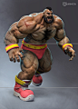 【新提醒】作品_游戏《街霸 Street Fighter》角色大力士 Sangief-三维静帧作品欣赏 -