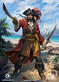 Ultimate Pirates Characters, Grafit Studio : Here are characters for the upcoming "Ultimate Pirates" app game by Grafit & Moonmana Studios. 
This project is a collaboration between two studios, and Grafit is responsible for artworks. Check m