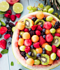 Melon Ball Berry Salad with Lime Raspberry Dressing