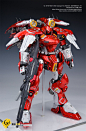 【灵匠工坊】GS 1/60 AGX-04A1 Gerbera 红色角马改 涂装完成品 LED发光