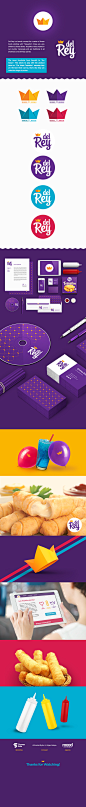 Del Rey - Branding : Del Rey is a brand concept for a series of frozen foods starting with “Tequeños”, these are very similar to cheese sticks. Tequeños we’re created in our country Venezuela and are traditional in all breakfasts and birthday parties.The 
