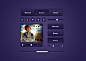 Purple UI Elements - 365psd