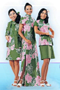 Vintage Hawaiian Airlines uniforms.