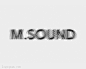 M.SOUND字体设计