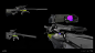 Destiny 2: Veist , Patrick Bloom : A sniper rifle designed within the sick VEIST aesthetic created by Mr Dorje Bellbrook. The first version originally had a horizontal magazine feed....kind of like a p90 but underneath the barrel (I know it doesn't make s