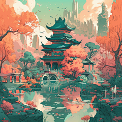 潘哒哒哒采集到场景（古风）