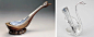 台北故宫收藏有一件明永乐时期的“青花朵莲梵文勺”，长33.5、宽8.8厘米，大概不好放置，到清代乾隆时期特别为此勺制作了紫檀木的鹅形托座，鹅背内刻“乾隆御玩”等字。现代很多收纳汤勺的托架也常做成天鹅的样子。