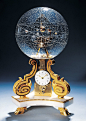 The planetarium clock made in 1770 in Paris.