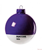 Pantone色卡打造多彩圣诞球