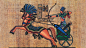 General 1920x1080 animals horse Egypt ancient archer hieroglyphics Pharaoh bow arrows texture Papyrus men