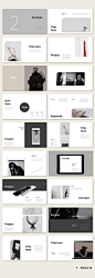 Awesome Simple Portfolio Presentation Template #minimal #presentation #ppt #template #portfolio #marketing