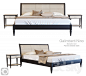 Galimberti nino - Borsalino bed - Panama bedside table