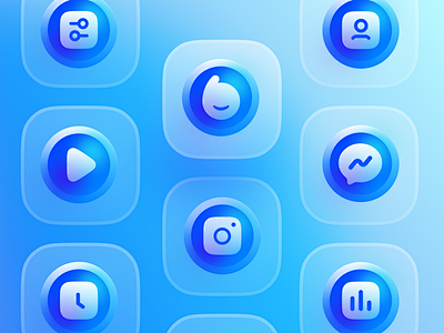 Blue Icon Set / V2 u...