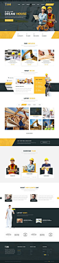 Constructor One is a construction based PSD Template. This template is…: 