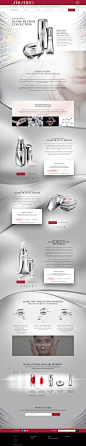 Design & Création d'un mini-site en Responsive Design pour la marque de luxe "Shiseido" - Bio-Performance - #luxe #design #responsive #scroll #clean #ux #ui: 