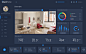 Smart Home—A digital UI kit for the physical world by InVision : New for #InVisionStudio (and more)! Smart Home UIkit has everything you need to take your apps beyond the screen to manage home devices. Download it free
