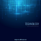 Technology background in blue color