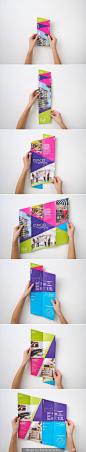#田边汉设计直播室# 9个超赞折页设计，展示形式和封面设计都很出彩！ ​​​​