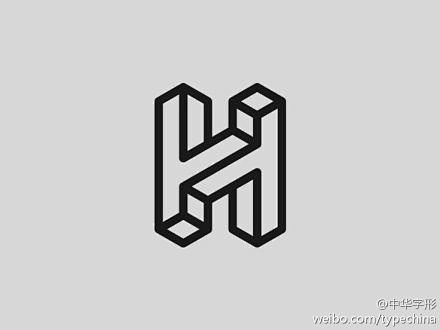 一组简洁的logo字形设计分享！