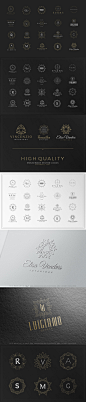 20个时尚高端多用途的高品质的logo标志设计模板 