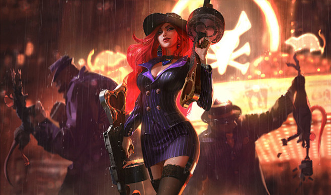 Miss Fortune 女枪旧皮肤原画...