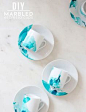DIY Marbled Espresso Cups & Saucers | Nouvelle Daily | Bloglovin'