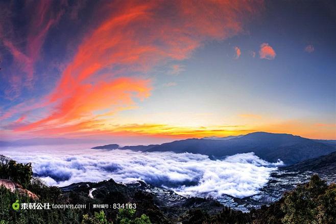 中国云南元阳梯田风景美图