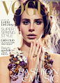 Lana Del Rey on Vogue Australia October 2012. See more: http://www.styleite.com/media/lana-del-rey-vogue-australia/#0