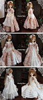 *Kirsche Haus*　SDM/MSD少女用　重ね着セット - ヤフオク! :  SDM/MSD少女用のお洋服セットです。 SDMリズのボディからパターンをおこして作りました。 お譲りするものは ・半袖ワンピース　・長袖ワンピース　・エプロン　・ペチコート　・リボン　・コサージュ　・バブーシュカ　 の以上７点です。 その他の撮影小物、ドール本体等は出品物に含まれません。 綿ローン（オフ白、プリント）、トーションレース、フランス製リバーレース、サテンリボン等を使用。 家庭用ミシン、職業用ミシン、ロック