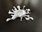 Water Crown Chopsticks stand by wuct88 on Shapeways, the 3D printing marketplace