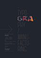 Typography Manufacturing {2014} on Behance