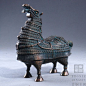 Chinese bronze sculpture of Mongolia horse: 