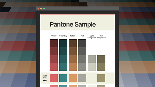 Pantone Sample