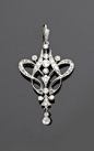 "Now, THAT's what I'm talkin' `bout!!   BABY!!! THat is one pretty prendant. Art Nouveau diamond pendant: 