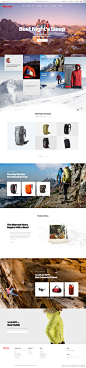 一个户外装备品牌的官网首页再设计作品 Marmot.com redesign by Andrew Aden #网页设计# ​​​​