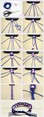 今天的手工编织要跟大家分享的依旧是一款手镯手绳的手工编织教程，有时候小编也好奇手工编织栏目下已经分享了如此多的相关手绳手串的编织方法，尽然还有源源不断的各种编织方法出现，还各有不同。 #DIY# #手工# #编织#