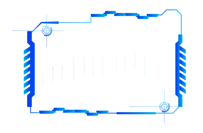 未来人工智能不规则边框PNG素材