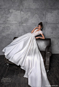 victoria soprano 2020 bridal cap sleeves deep plunging v neck heavily embellished bodice satin skirt romantic princess a  line wedding dress sheer button back chapel train (5) mv