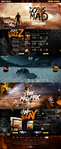 MAD MAX Game : Website design proposal for upcoming Mad Max Game.
