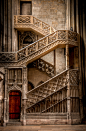 Cathedral Stairs, Rouen, France
photo via afine